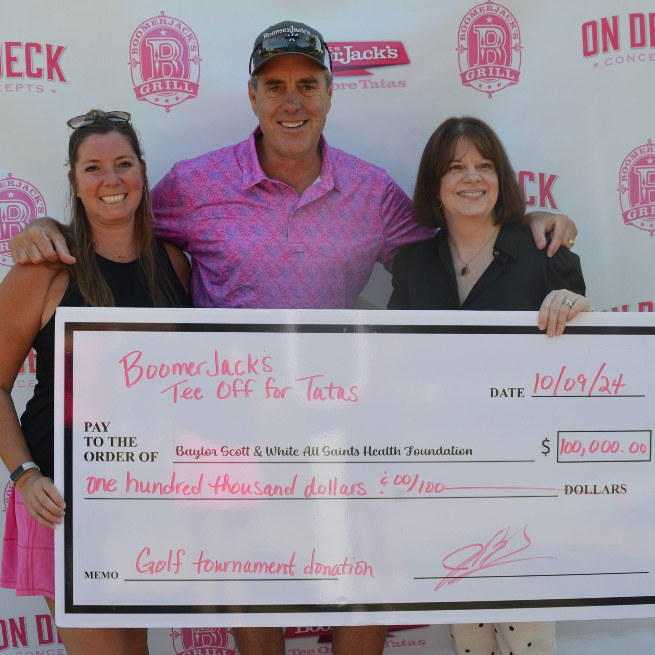 Brent Donation Check Brent Donation Check